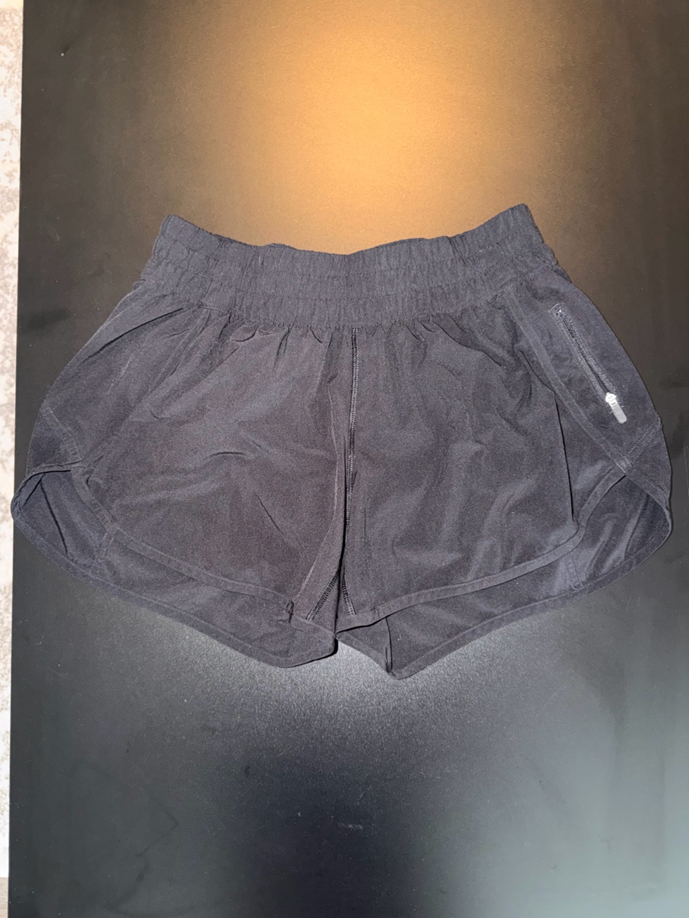Lululemon MidRise Black Running Shorts